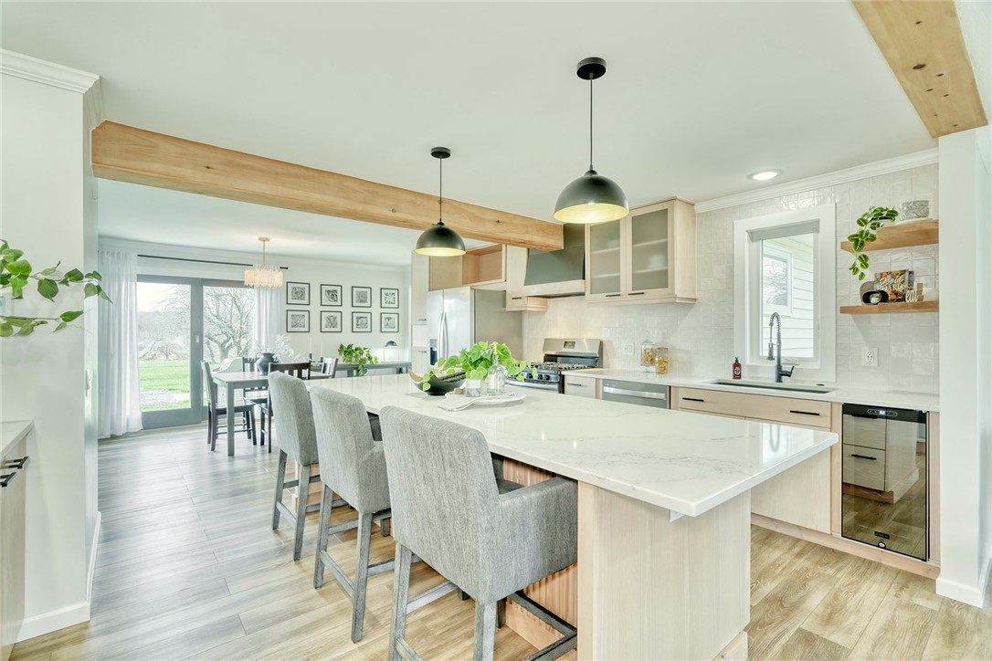 1056 Lake Road Ontario, NY 14519 - Photo 9 of 49 UPDATED KITCHEN WITH A TRUE WOW FACTOR featuring Q