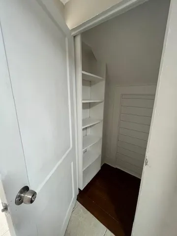 a view of walk in closet