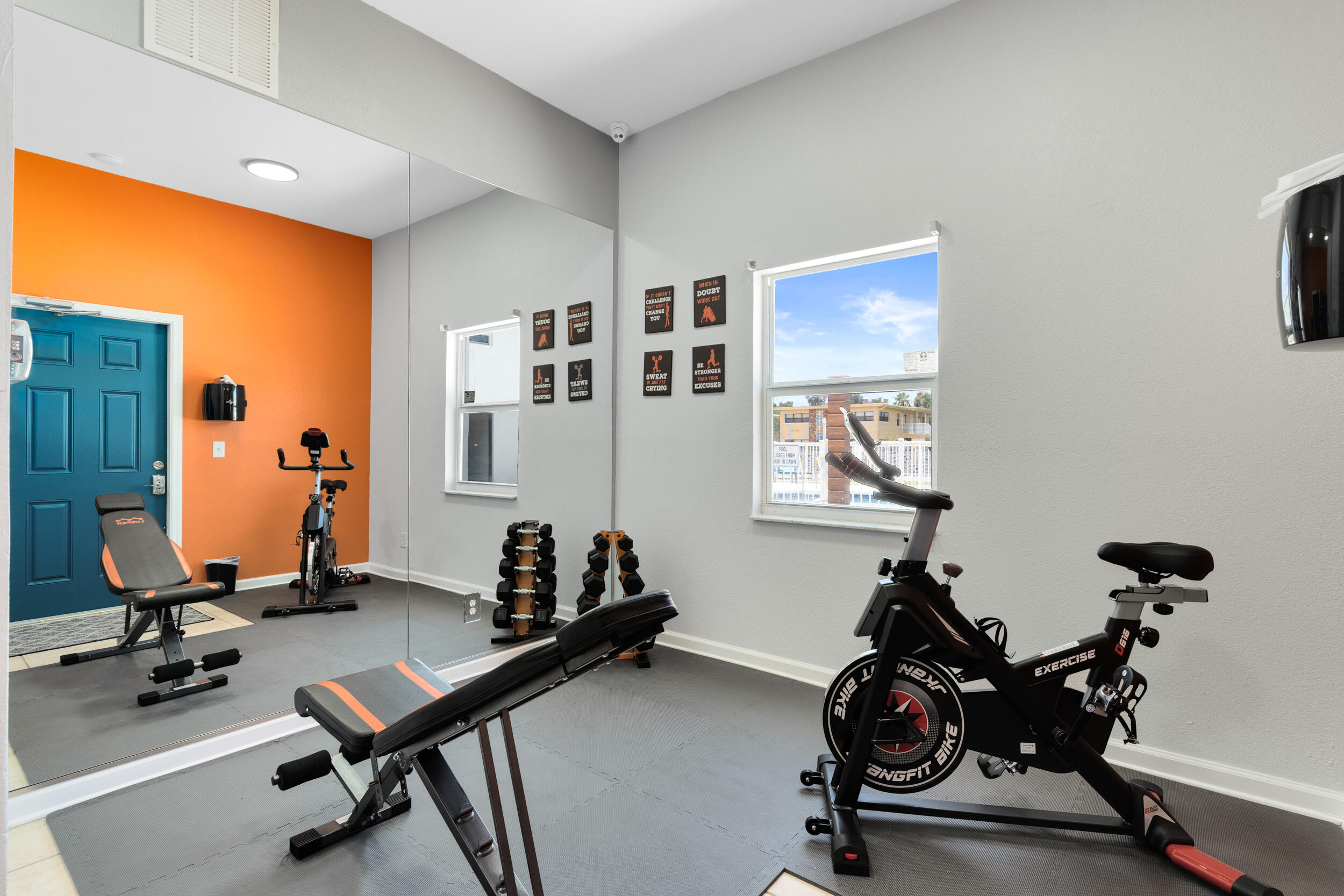 1029 Park Drive, Unit 32 Indian Harbour Beach, FL 32937 - Photo 31 of 35 a view of a room with gym equipment