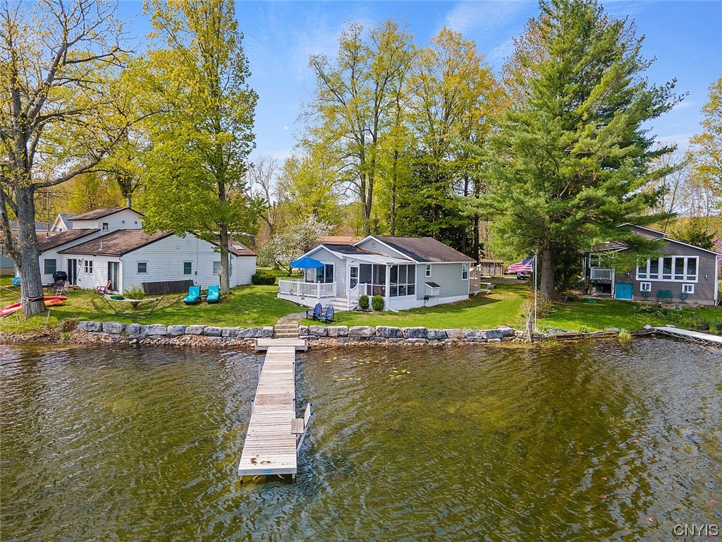 160 Evans Rd Extension Tully, NY 13159 - Photo 7 of 46 Wonderful dock with bench