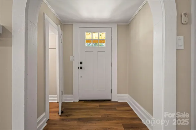 a view of an entryway door