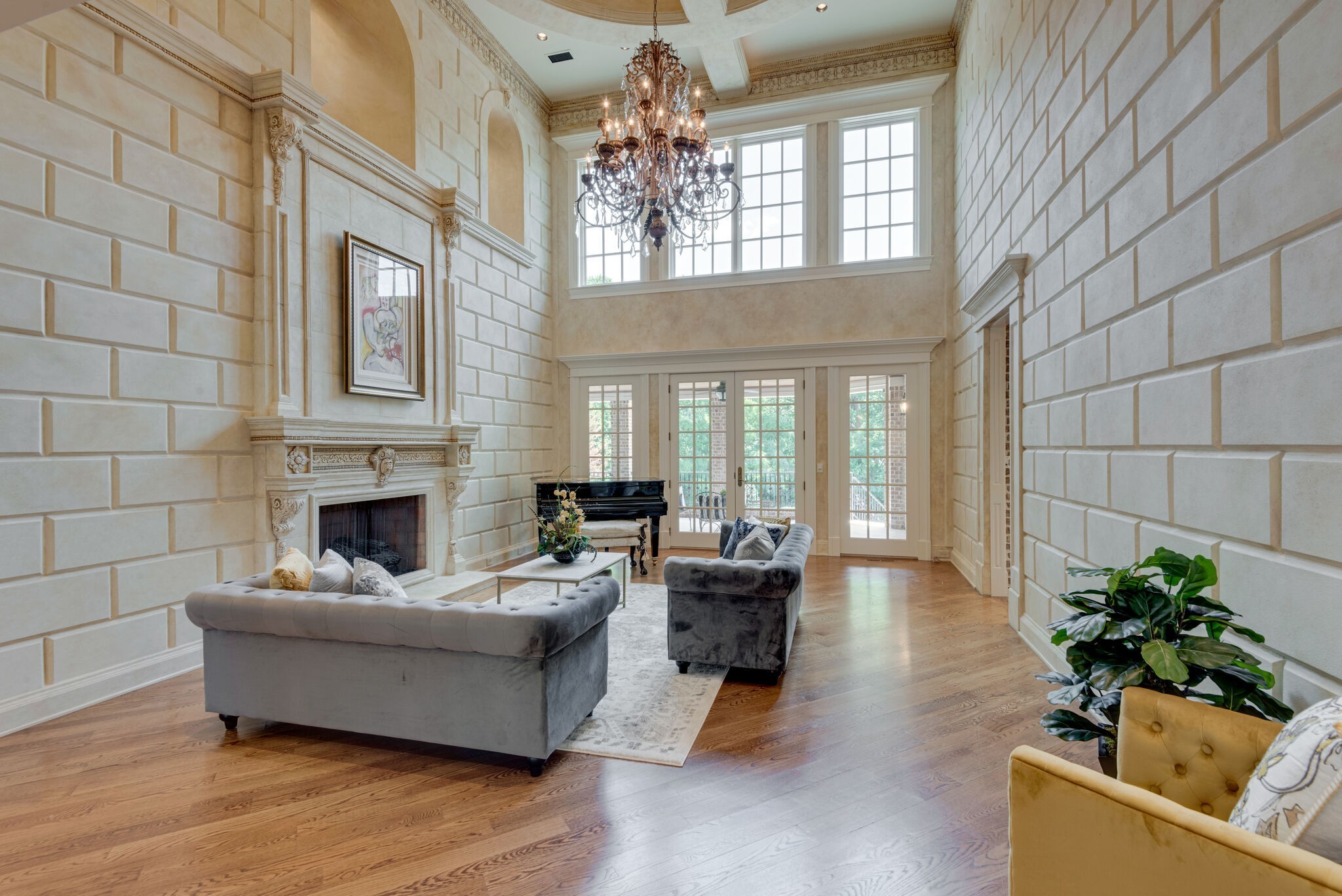 120 Woodward Hills Place Brentwood, TN 37027 - Photo 5 of 69 a living room with furniture and a fireplace