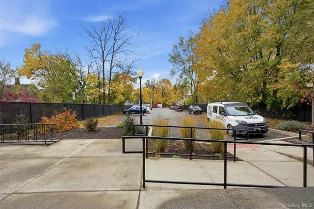a building with an outdoor space