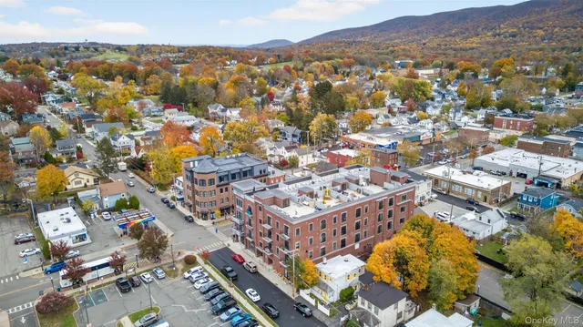 an aerial view of residential house with parking space