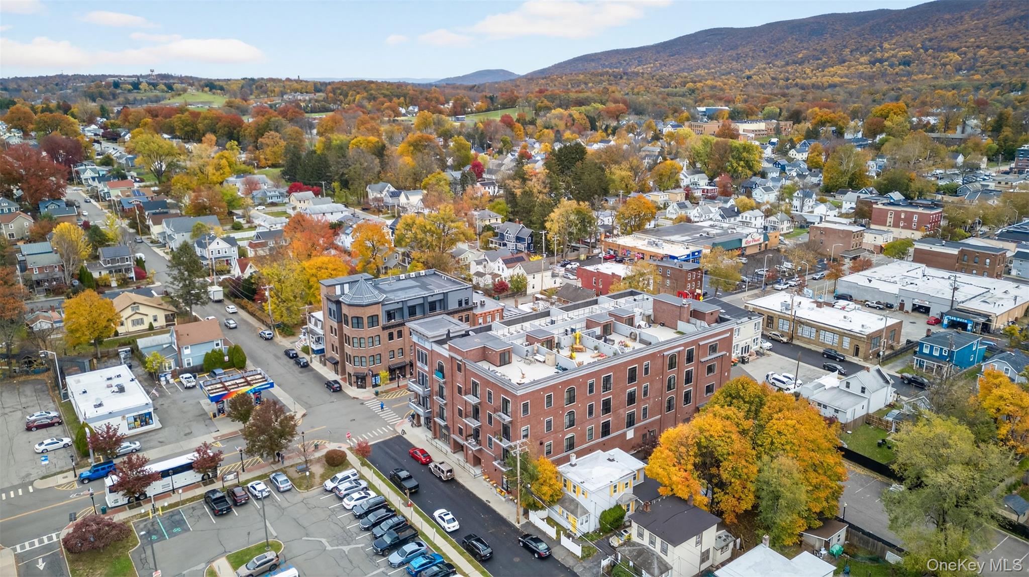 249 Main Street, Unit 305 Beacon, NY 12508 - Photo 34 of 36 Drone / aerial view of a mountainous background