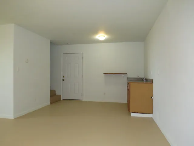 a view of a livingroom with closet