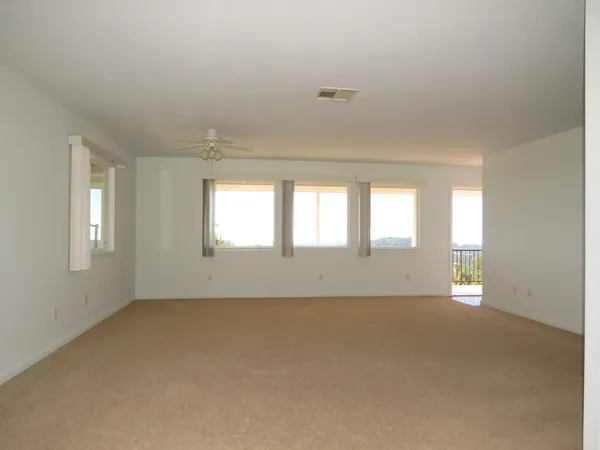 a small space with wooden floor