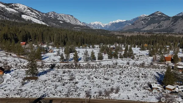 a view of a lake with a mountain in the background