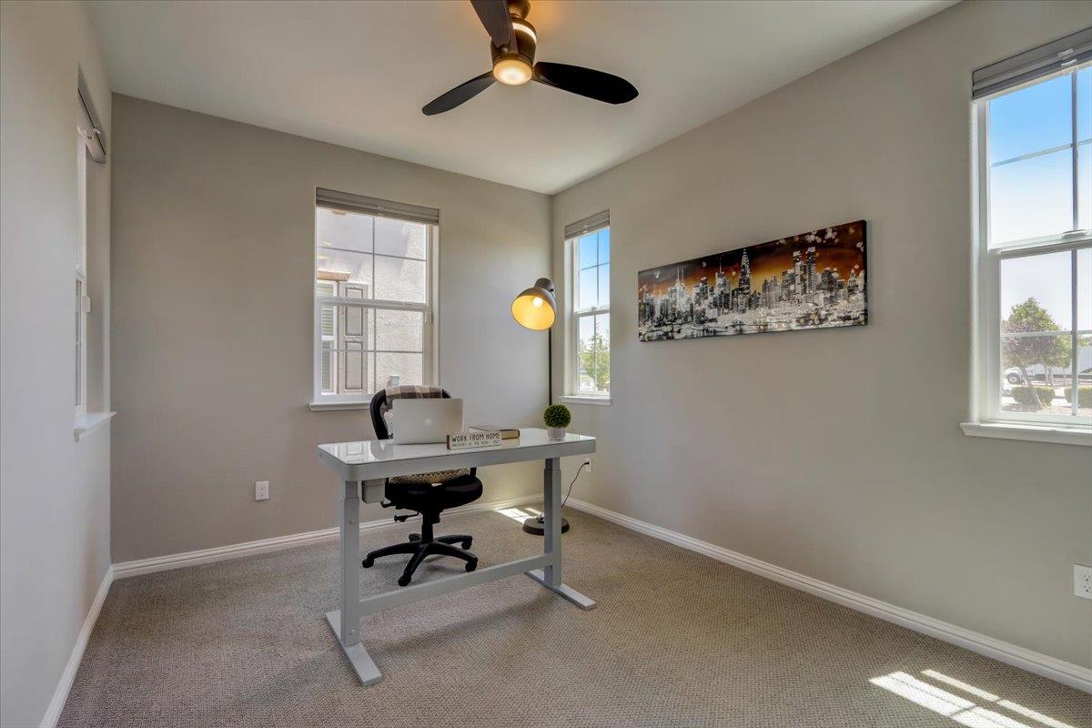 2652 Admiral Circle Hayward, CA 94545 - Photo 18 of 51 a view of a workspace with furniture and a window