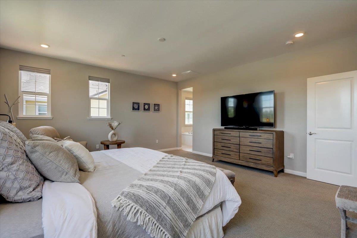 2652 Admiral Circle Hayward, CA 94545 - Photo 32 of 51 a bedroom with a bed and a flat screen tv