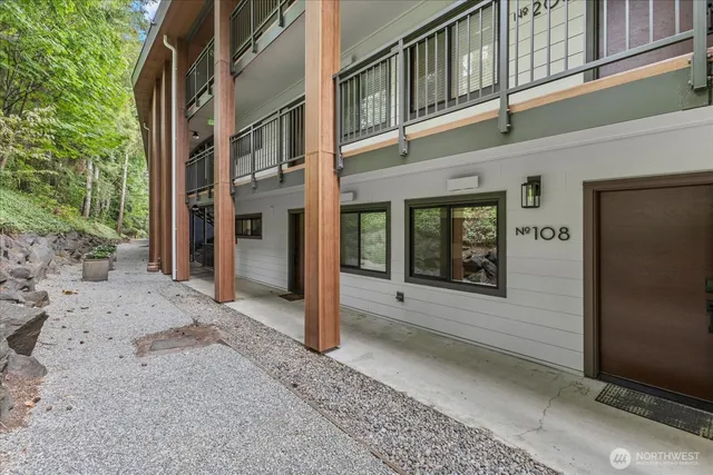 a view of a building with a outdoor space