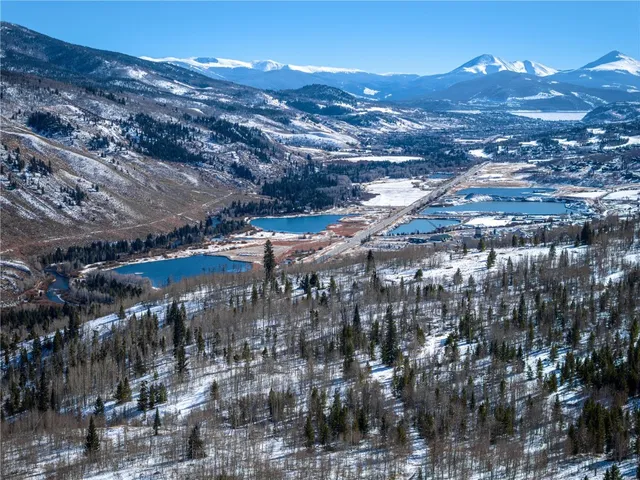 a view of city and mountain