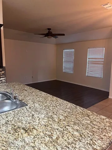 a view of small space with racks on the wall