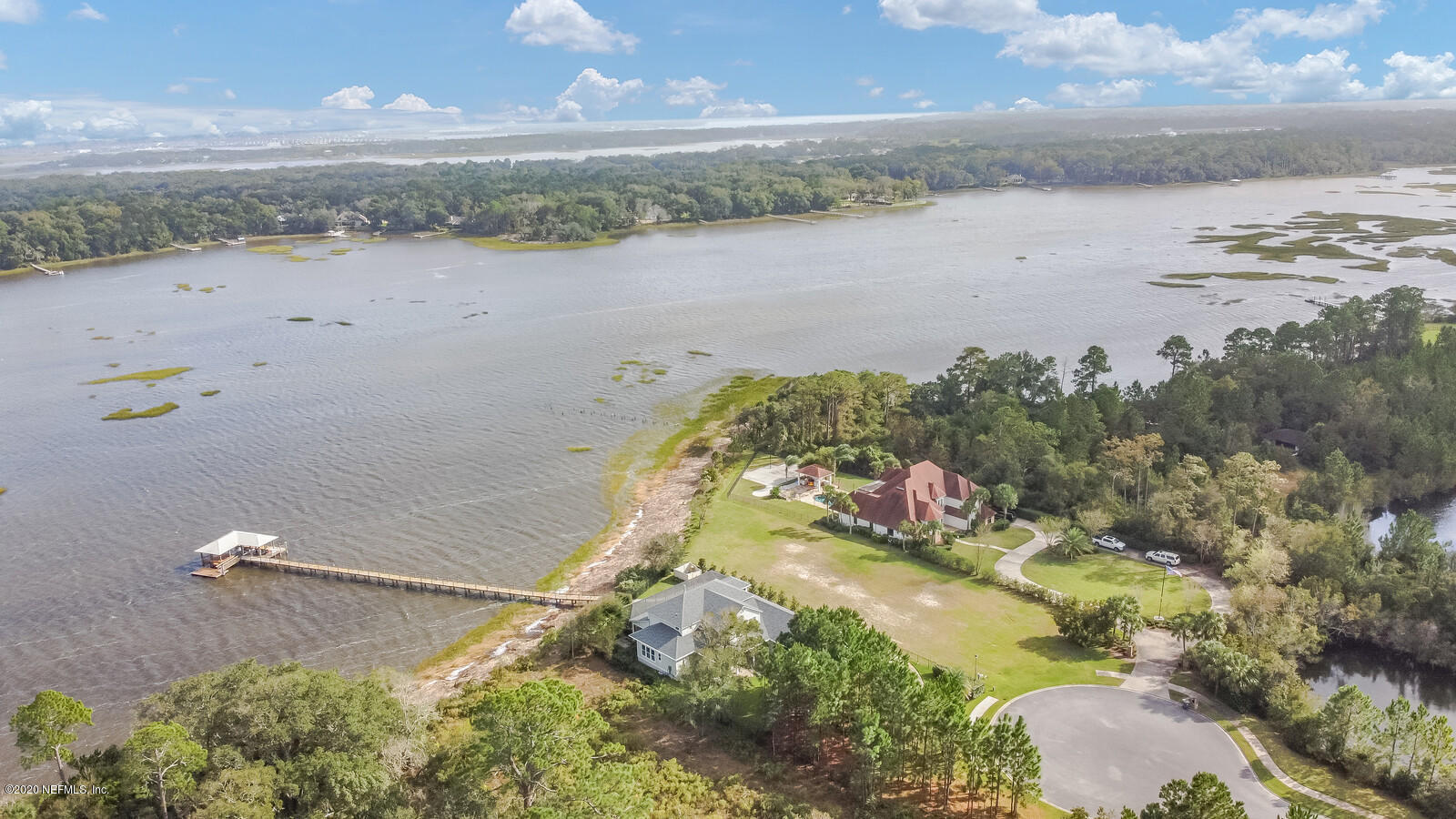 96278 Captains Pointe Road Yulee, FL 32097 - Photo 10 of 17 an aerial view of lake residential house with outdoor space