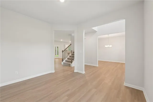 wooden floor in an empty room