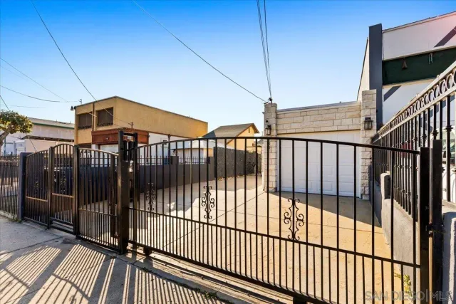 a view of kitchen with wooden floor