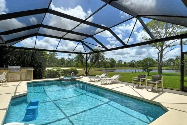 a outdoor view with a sitting space