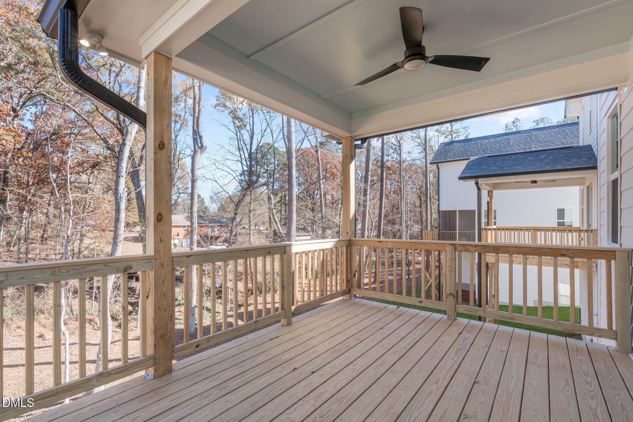 635 Conover Road, Unit A Durham, NC 27703 - Photo 40 of 48 a view of a porch with wooden floor
