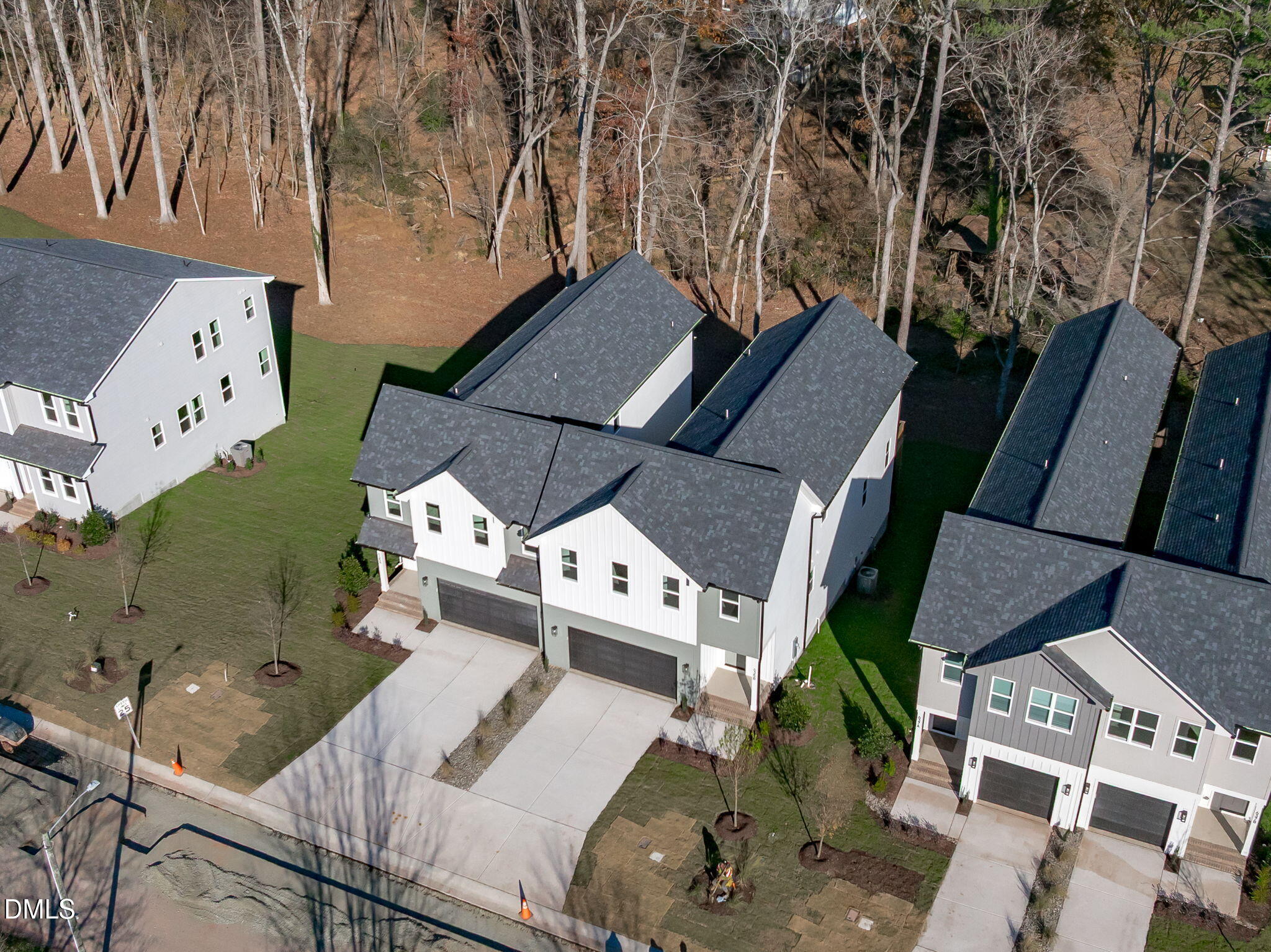 635 Conover Road, Unit A Durham, NC 27703 - Photo 45 of 48 an aerial view of a house with a yard