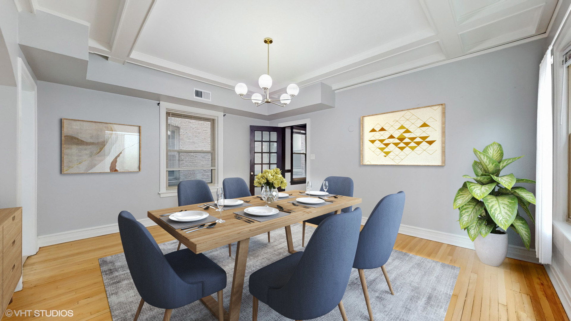 5237 South Michigan Avenue, Unit 1N Chicago, IL 60615 - Photo 22 of 47 a view of a dining room with furniture window and wooden floor