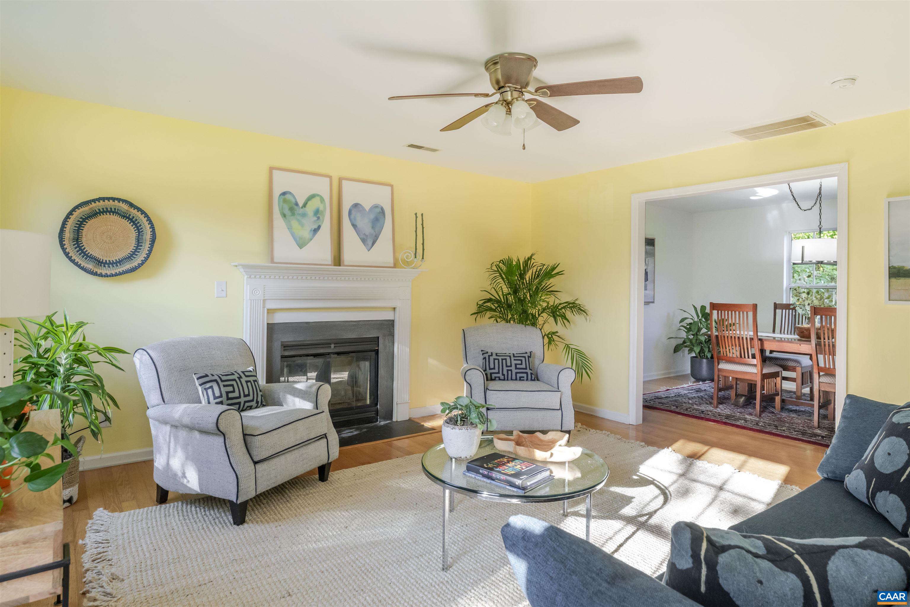 28 Bernice Lane Ruckersville, VA 22968 - Photo 3 of 40 a living room with furniture and a fireplace