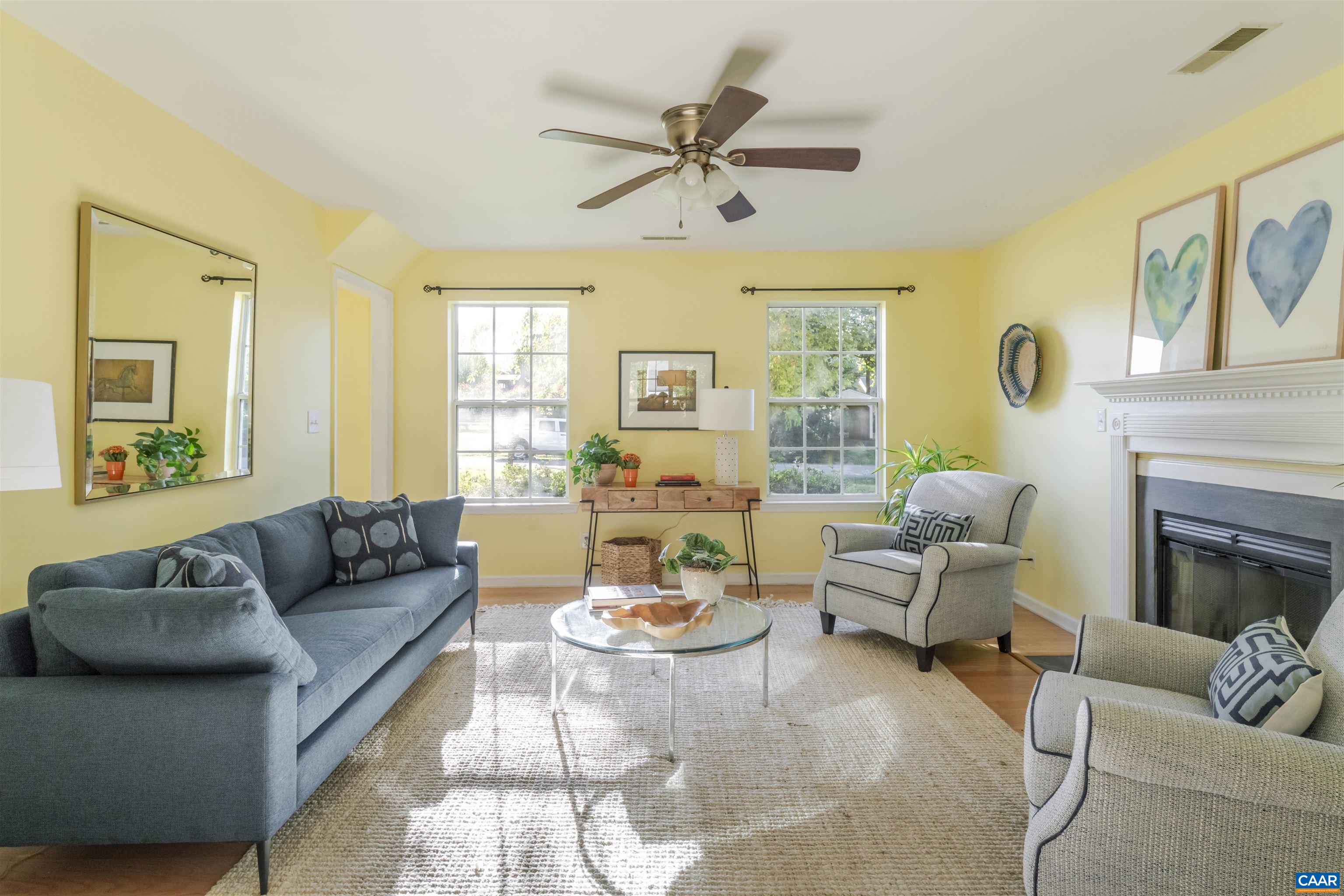 28 Bernice Lane Ruckersville, VA 22968 - Photo 5 of 40 a living room with furniture and a fireplace
