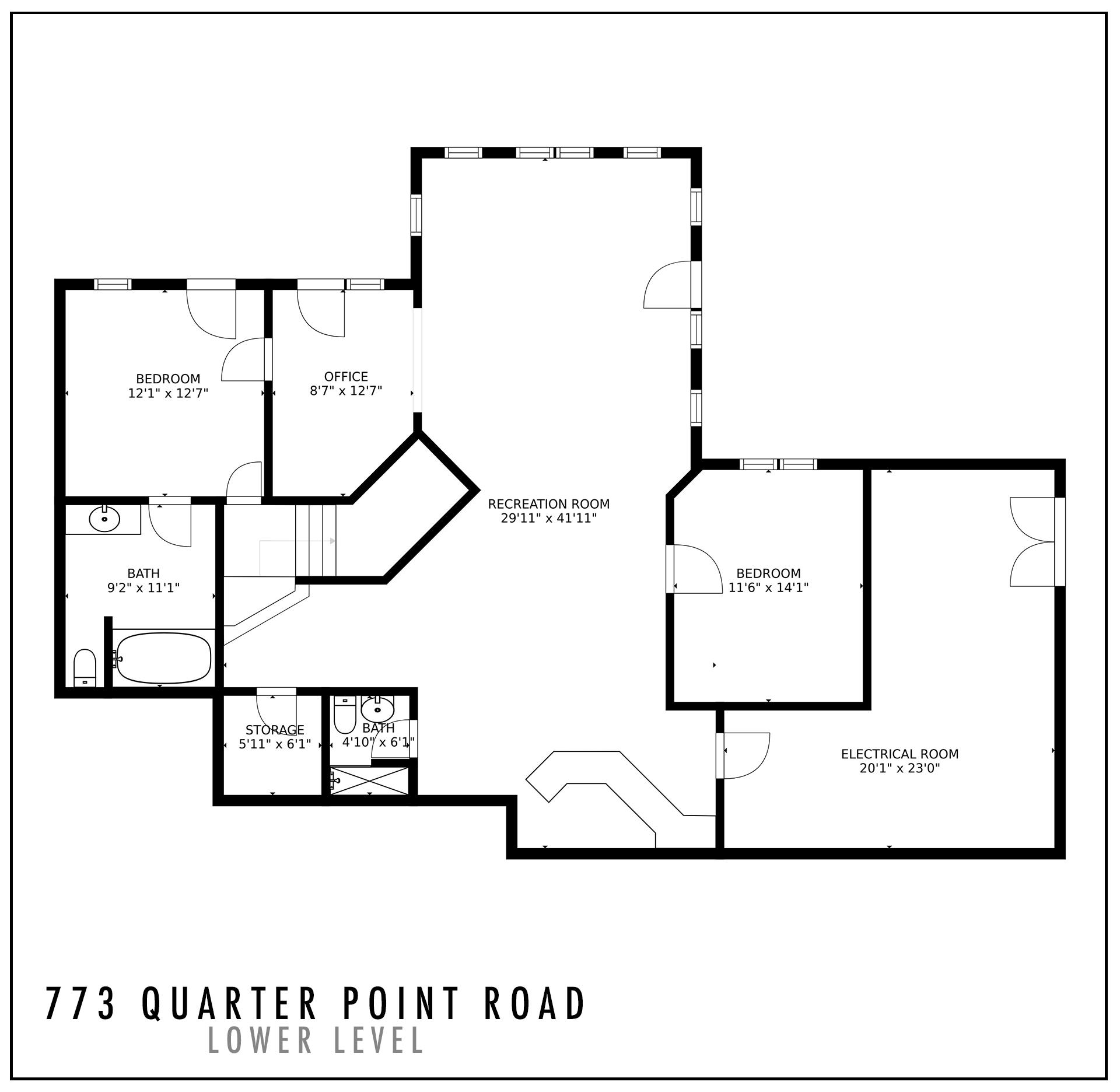 773 3 Quarter Point Road Wirtz, VA 24184 - Photo 6 of 77 Floorplan-lower