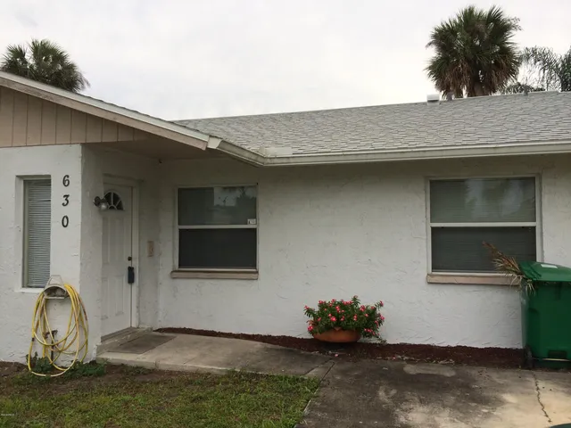 a front view of a house