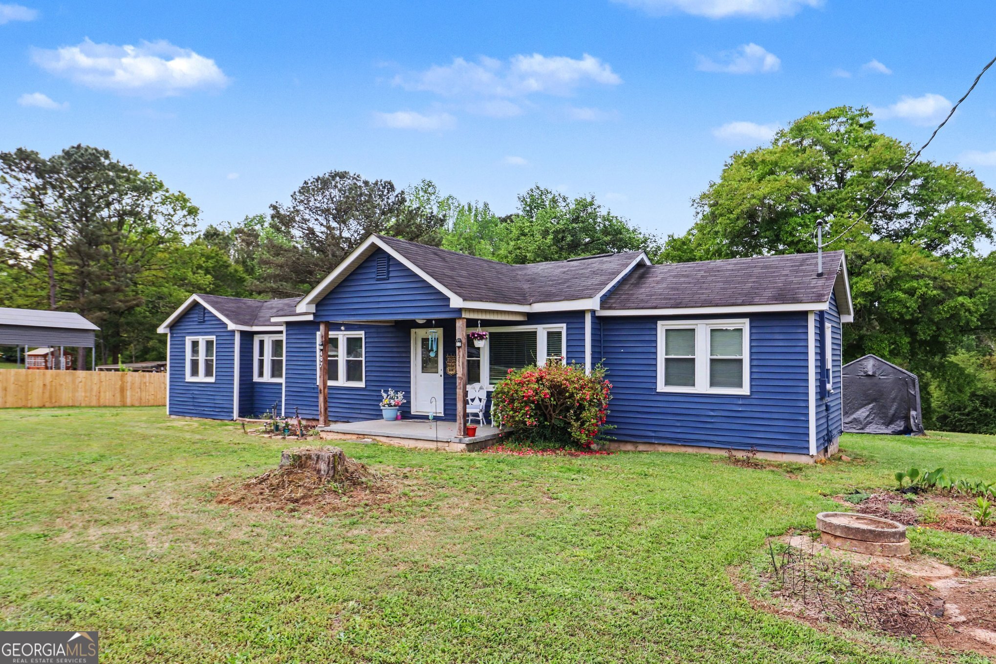 497 Corinth Road Hogansville, GA 30230 - Photo 4 of 37 front view of a house with a yard
