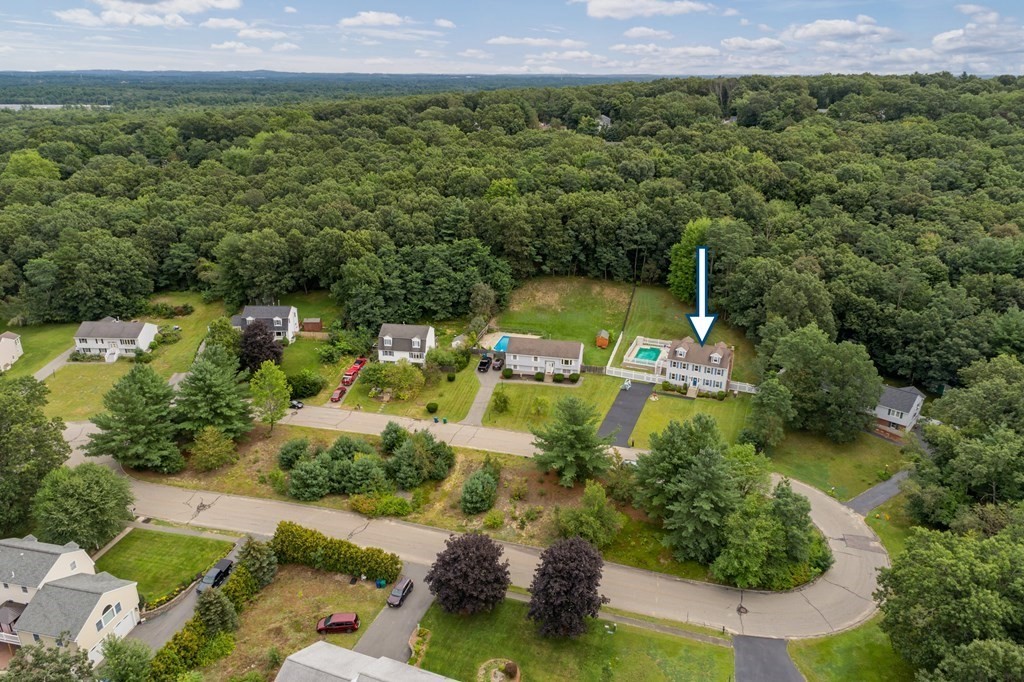 22 Stonehedge Circle Billerica, MA 01821 - Photo 27 of 30 an aerial view of a house with a yard