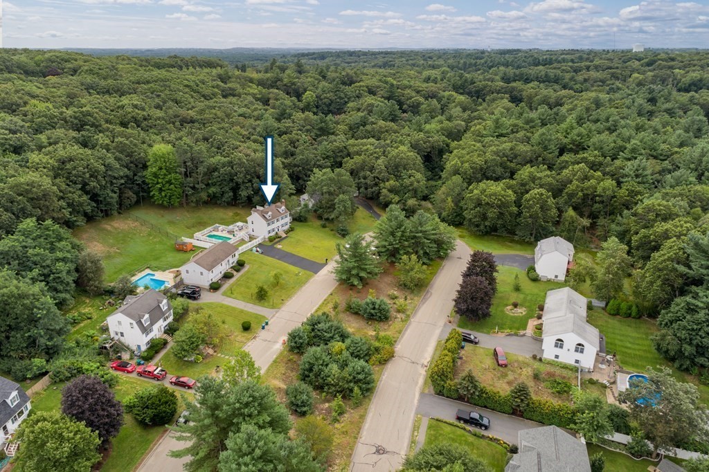 22 Stonehedge Circle Billerica, MA 01821 - Photo 29 of 30 an aerial view of a house with a yard
