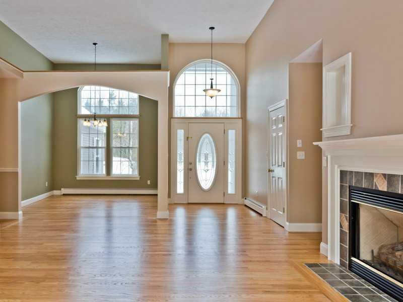 23 Rock Ridge Run Cumberland Center, ME 04021 - Photo 5 of 35 Living Room. Cathedral ceilings and...