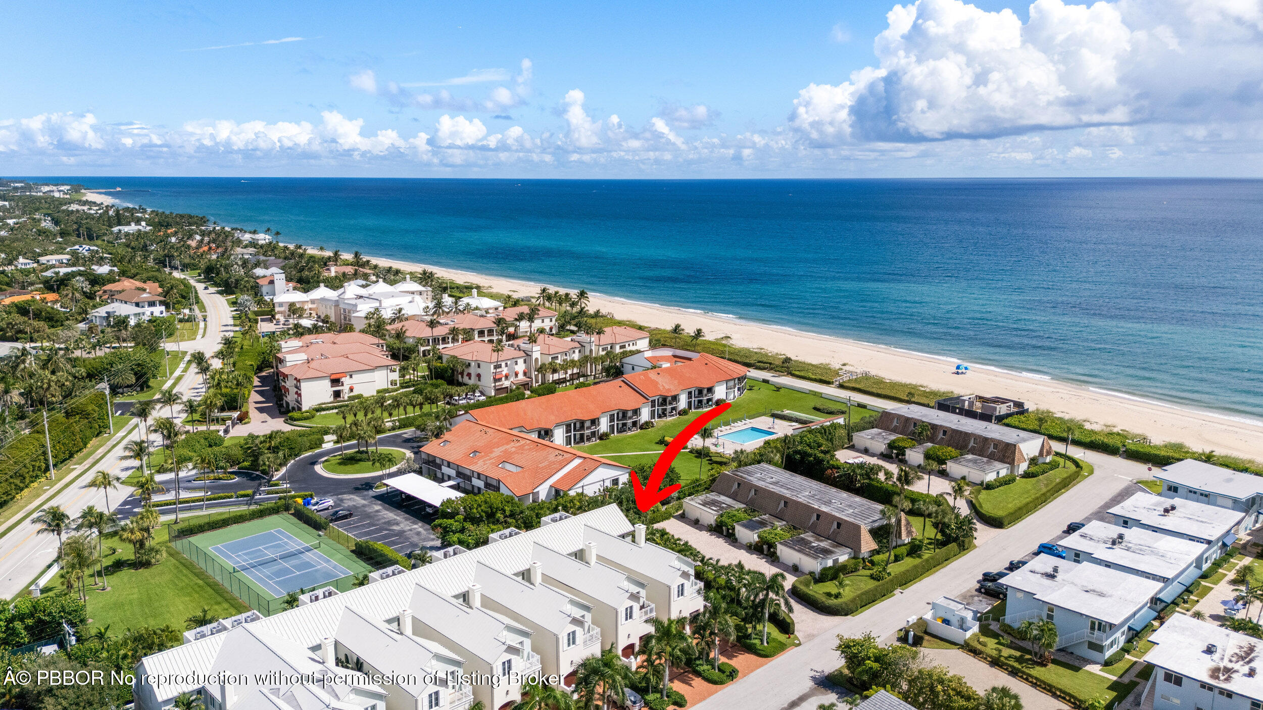 an aerial view of a city