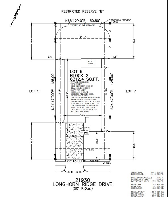 21930 Longhorn Rdg Drive Hockley, TX 77447 - Photo 20 of 37 21930 Longhorn Ridge Drive preliminary plot plan