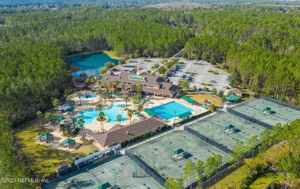 an aerial view of a city