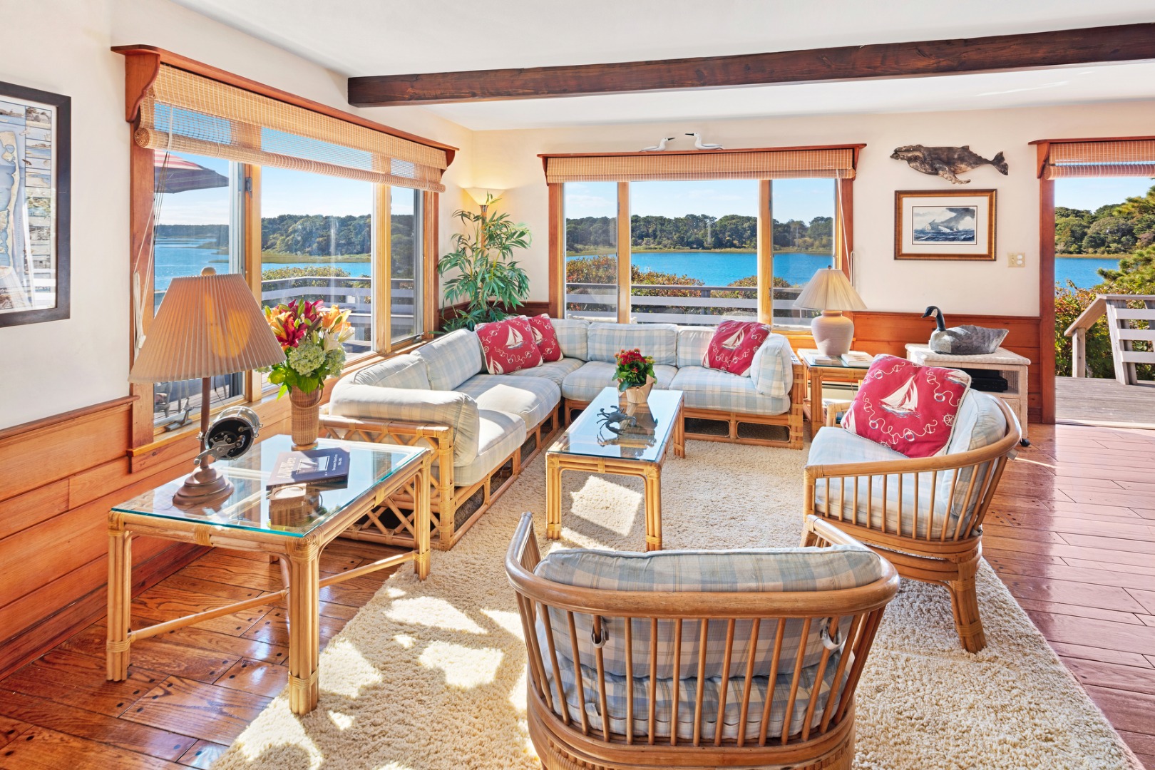 24 Litchfield Road Edgartown, MA 02539 - Photo 10 of 18 a living room with furniture and a window