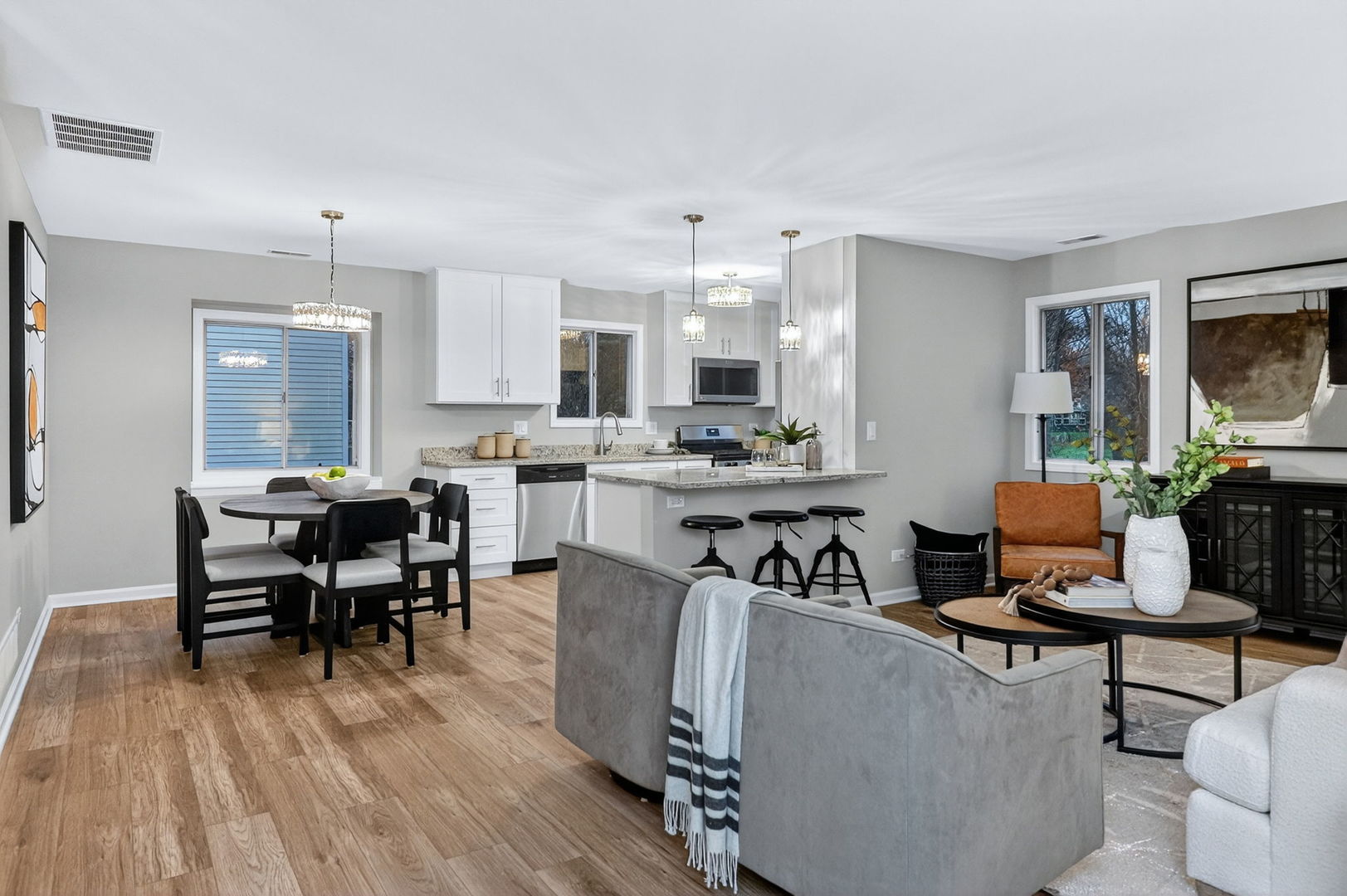 1314 Haverhill Circle Naperville, IL 60563 - Photo 2 of 15 a living room with furniture and wooden floor