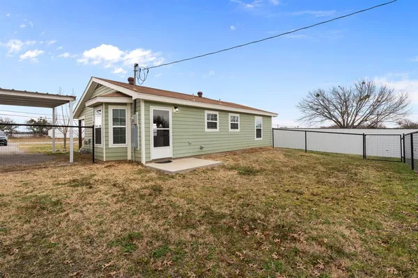 a backyard of a house