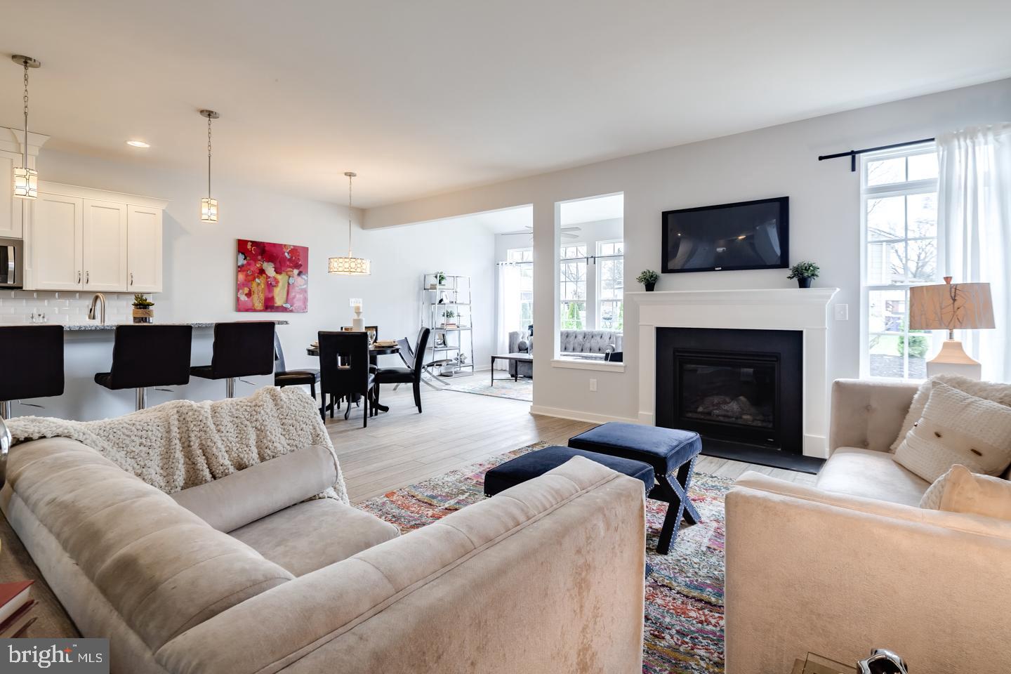 5 Harding Avenue Clementon, NJ 08021 - Photo 7 of 7 a living room with furniture fireplace and a flat screen tv