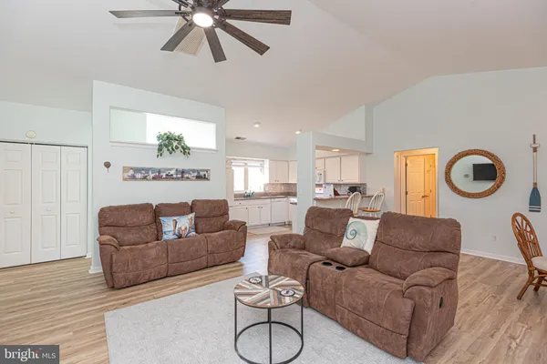 a view of a house with a large window