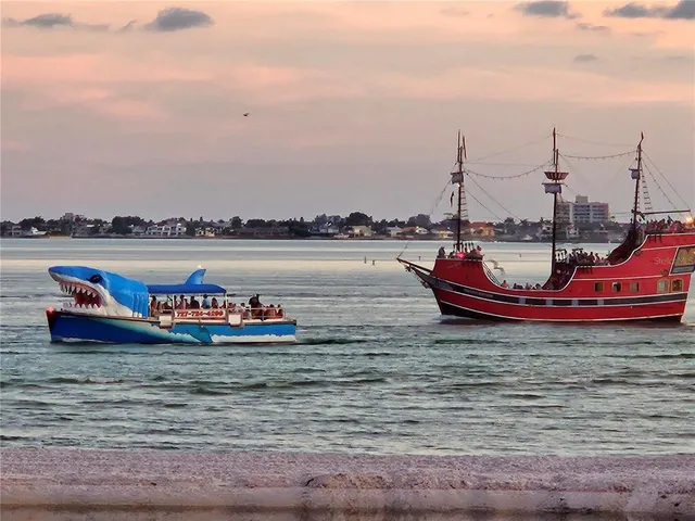 a view of a lake with a city view