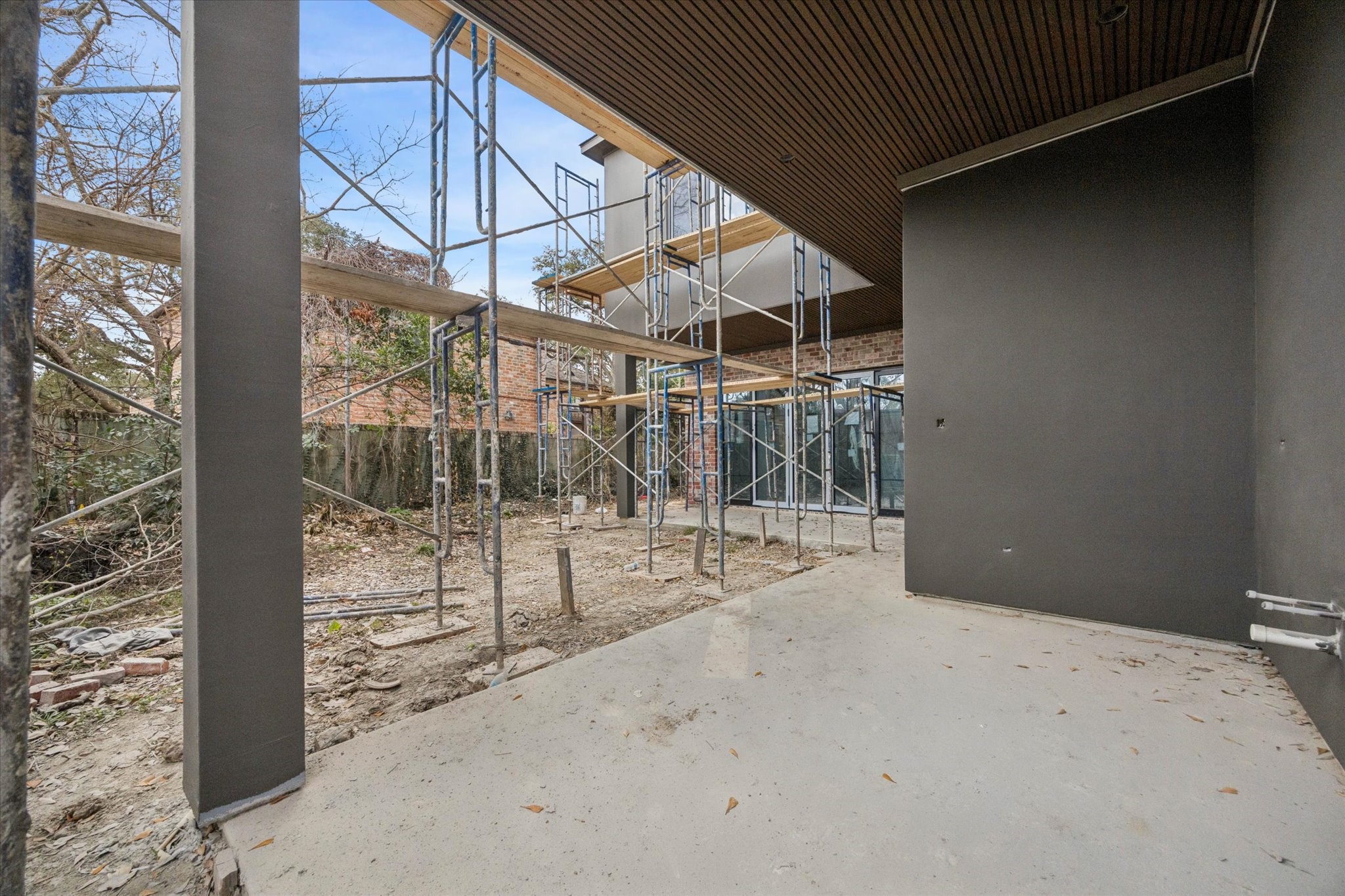2247 Chilton Road Houston, TX 77019 - Photo 15 of 17 2/19/26 View of backyard form summer kitchen area