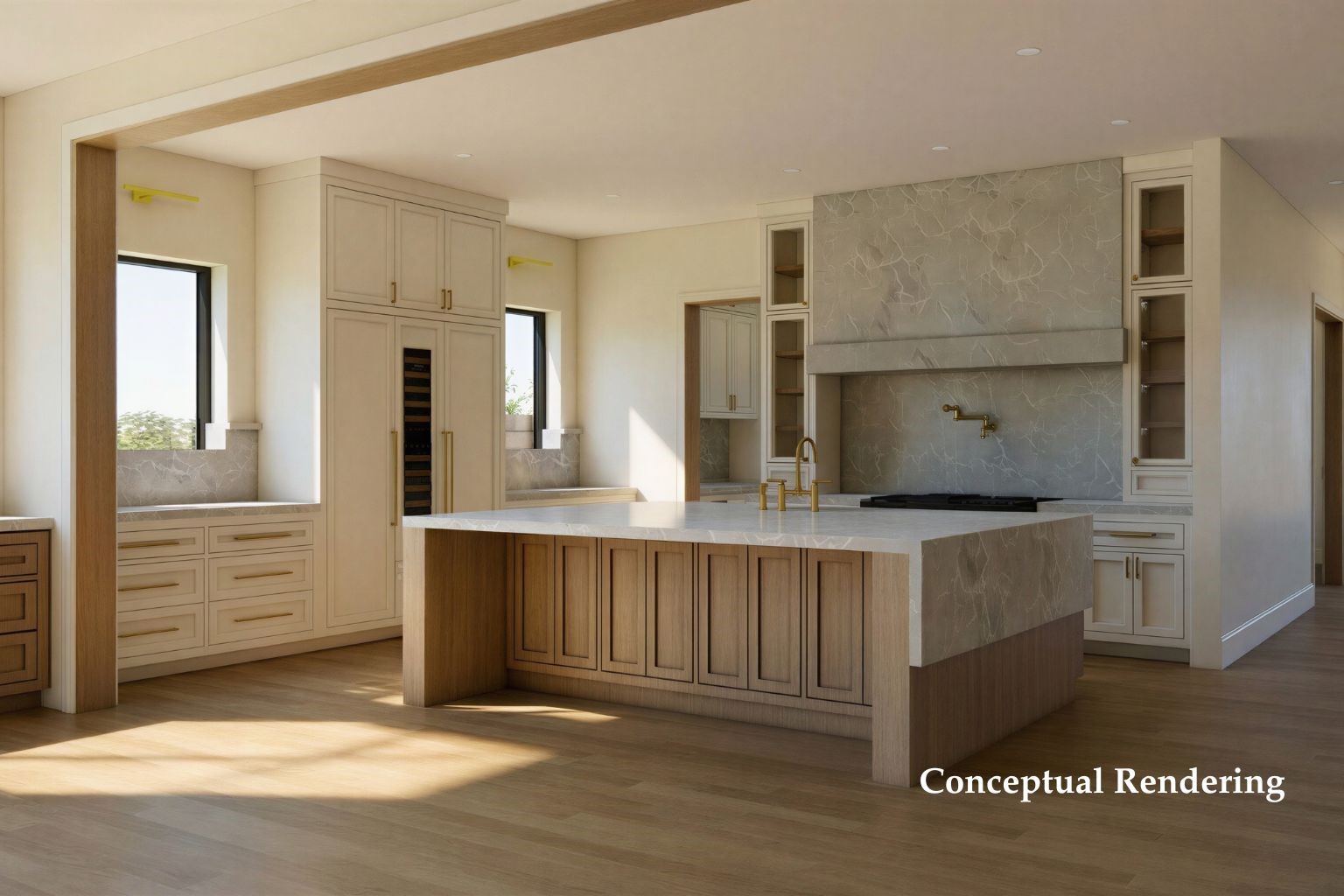 2247 Chilton Road Houston, TX 77019 - Photo 3 of 16 Kitchen Rendering