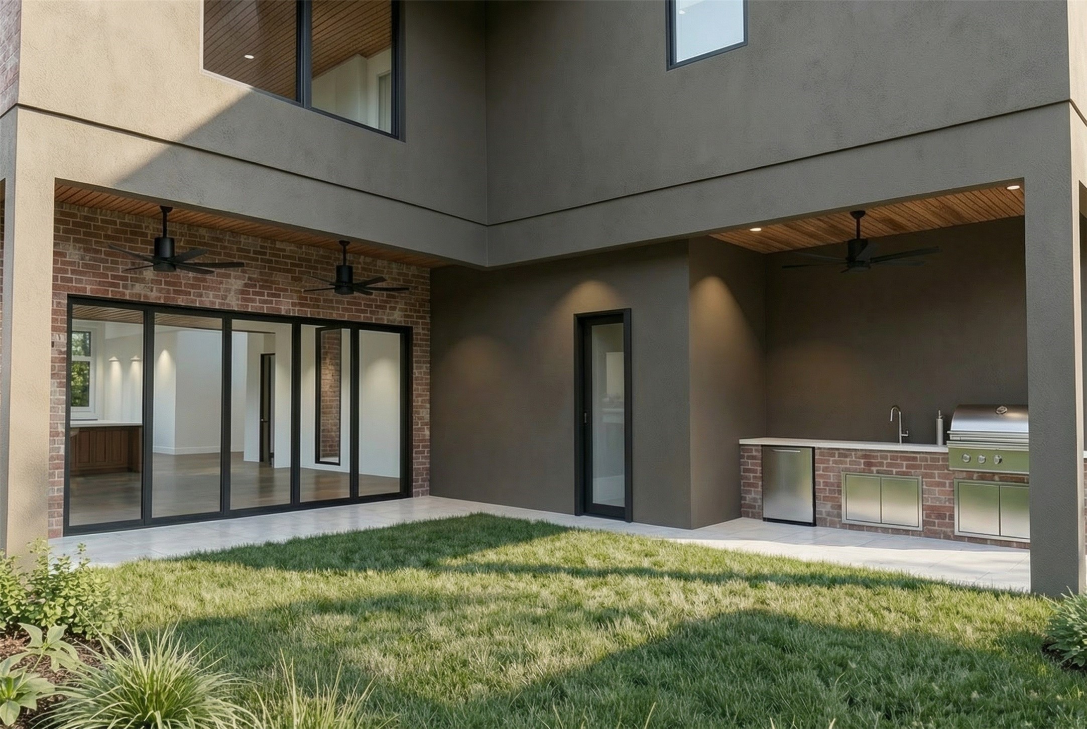 2247 Chilton Road Houston, TX 77019 - Photo 9 of 16 Exterior Back Yard Rendering