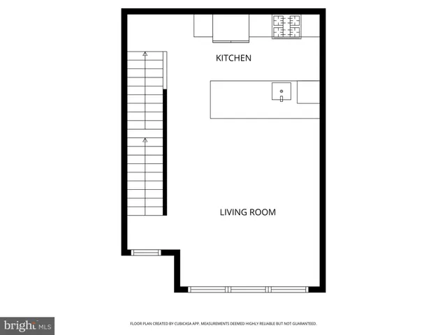 a picture of a bench in front of a door