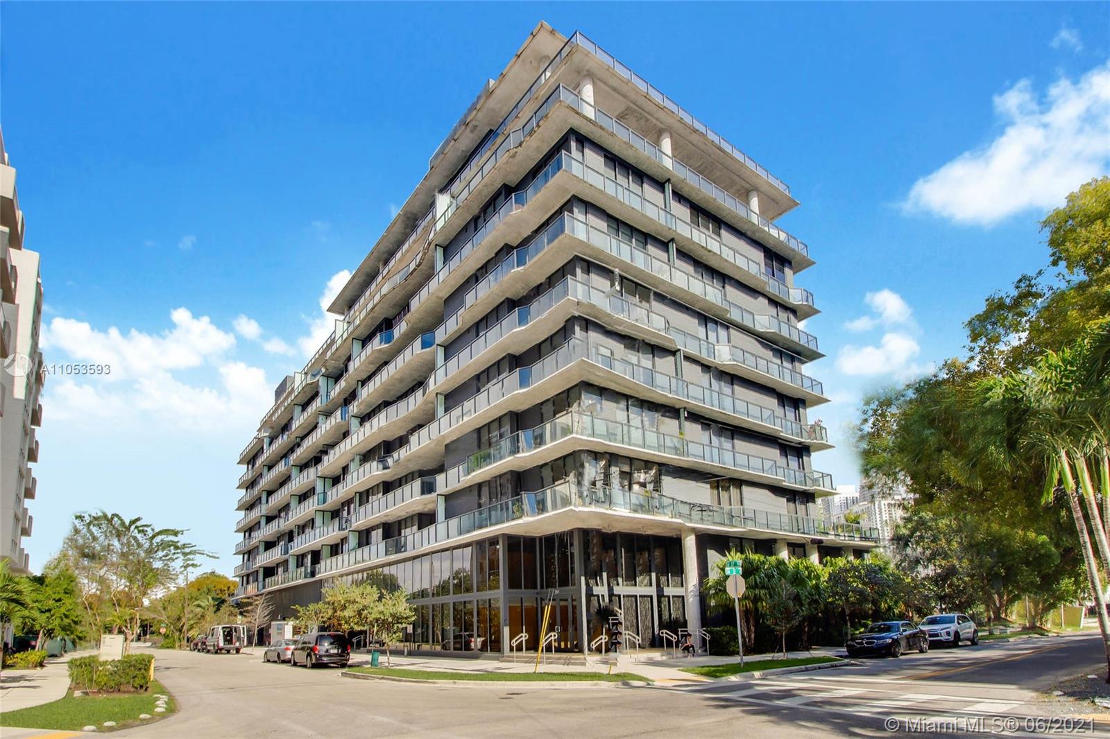 a front view of a building