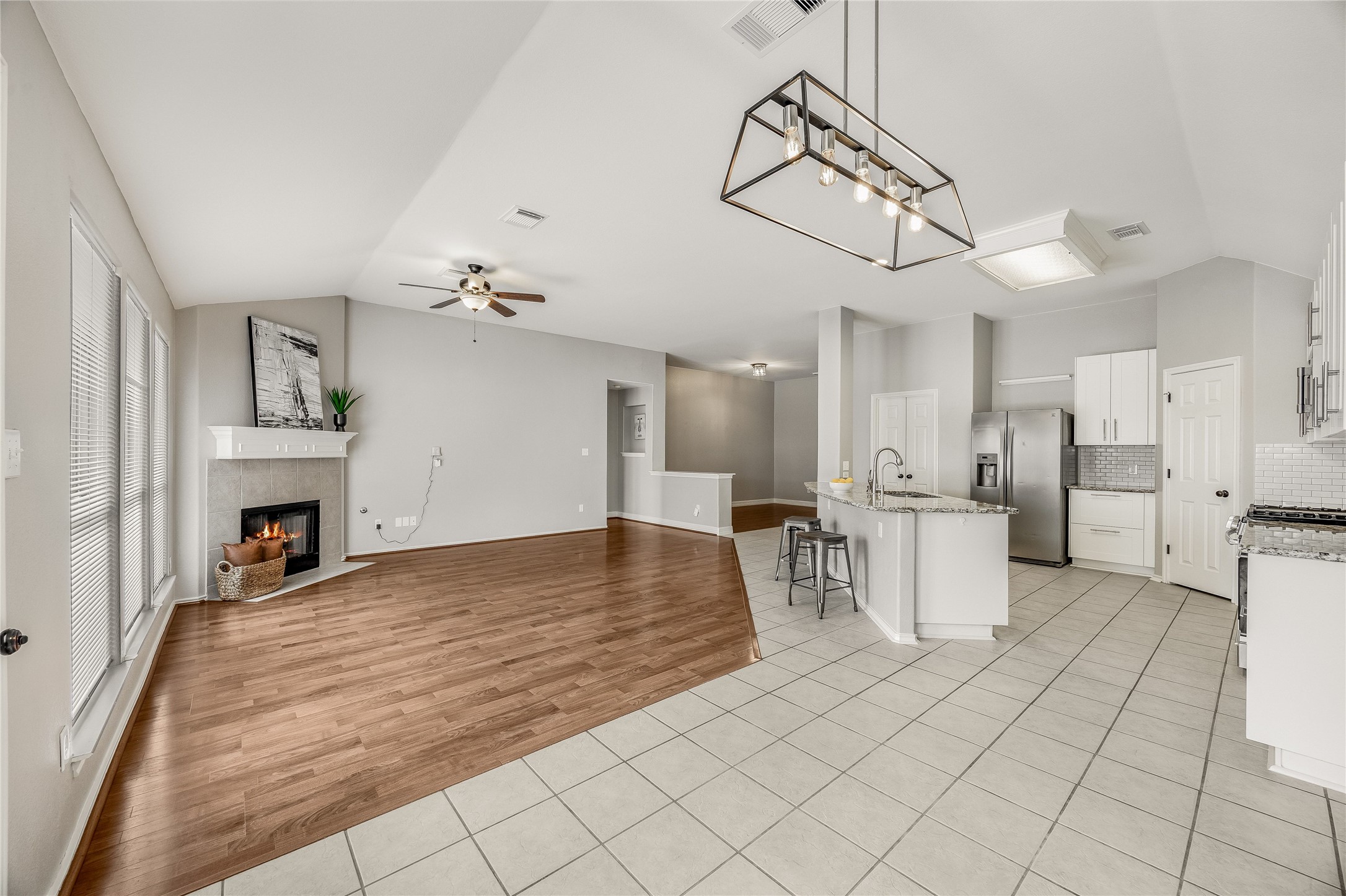 4319 South Summercrest Loop Round Rock, TX 78681 - Photo 34 of 35 a view of a livingroom with furniture and a fireplace