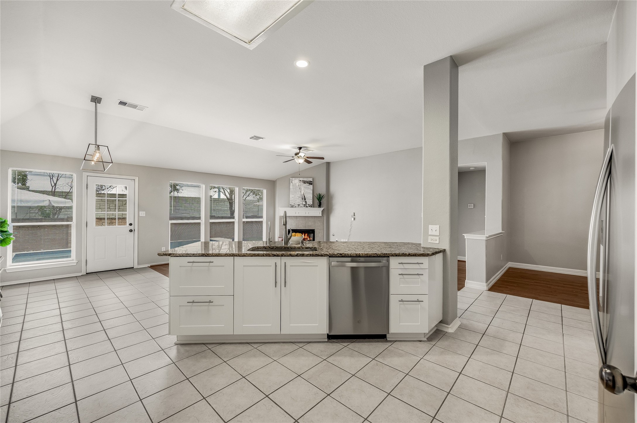 4319 South Summercrest Loop Round Rock, TX 78681 - Photo 35 of 35 a large white kitchen with cabinets