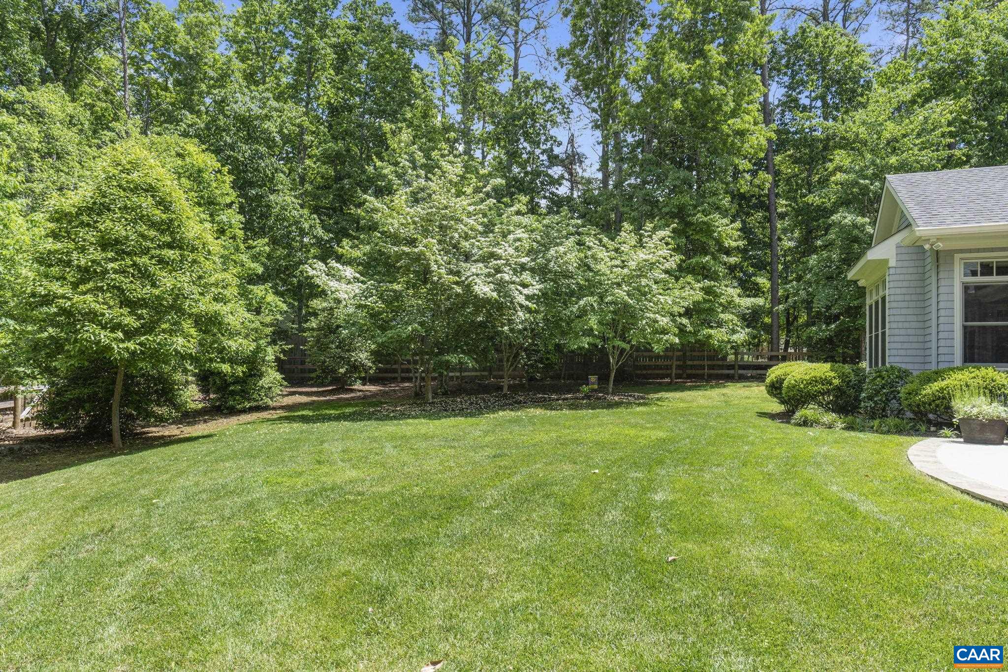 2025 Farringdon Road Keswick, VA 22947 - Photo 55 of 55 a view of a backyard with a small cabin