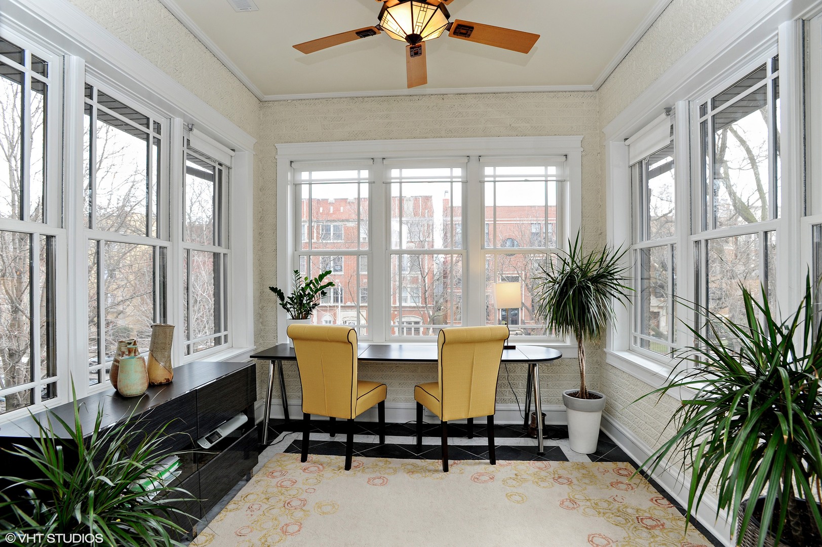 4722 North Malden Street Chicago, IL 60640 - Photo 14 of 42 a living room with furniture and a potted plant